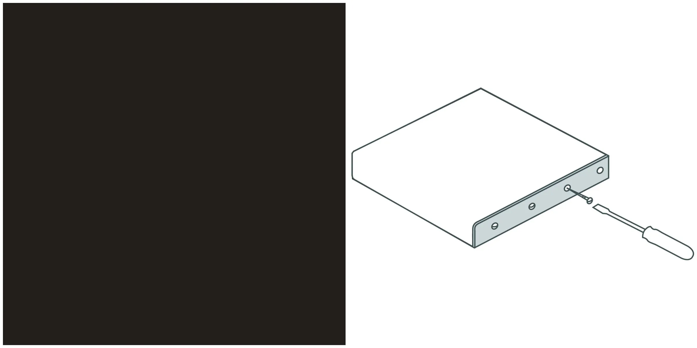 Endsch.-Leisten r+l 600x4x40mm