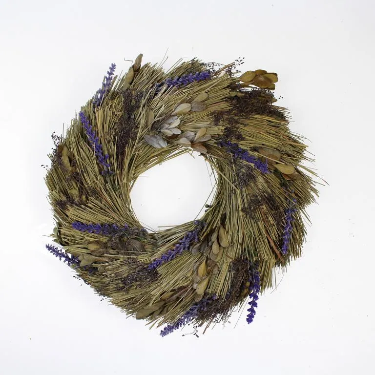 Deko-Lavendelkranz 25 x 25 x 7cm, lila