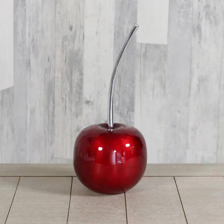 Aluminium-Kirsche 14x14x25 cm, rot