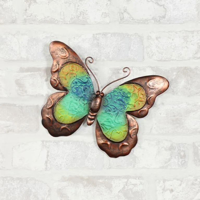 Metall-Wanddeko Schmetterling 21,8x1x15c