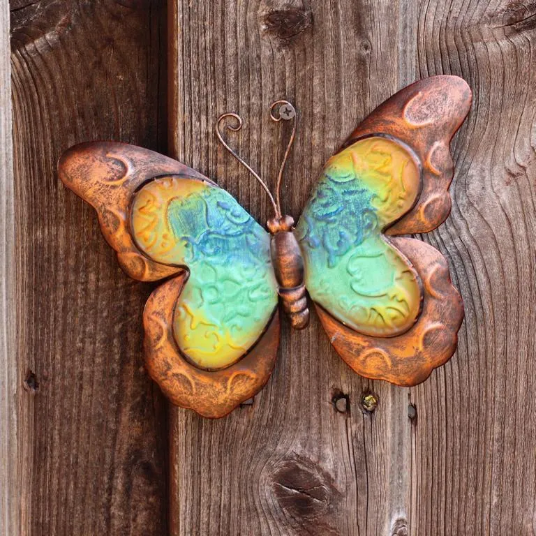 Metall-Wanddeko Schmetterling 21,8x1x15c