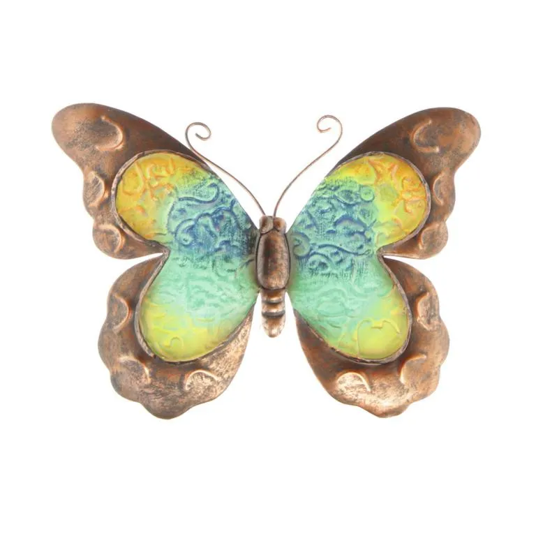 Metall-Wanddeko Schmetterling 21,8x1x15c