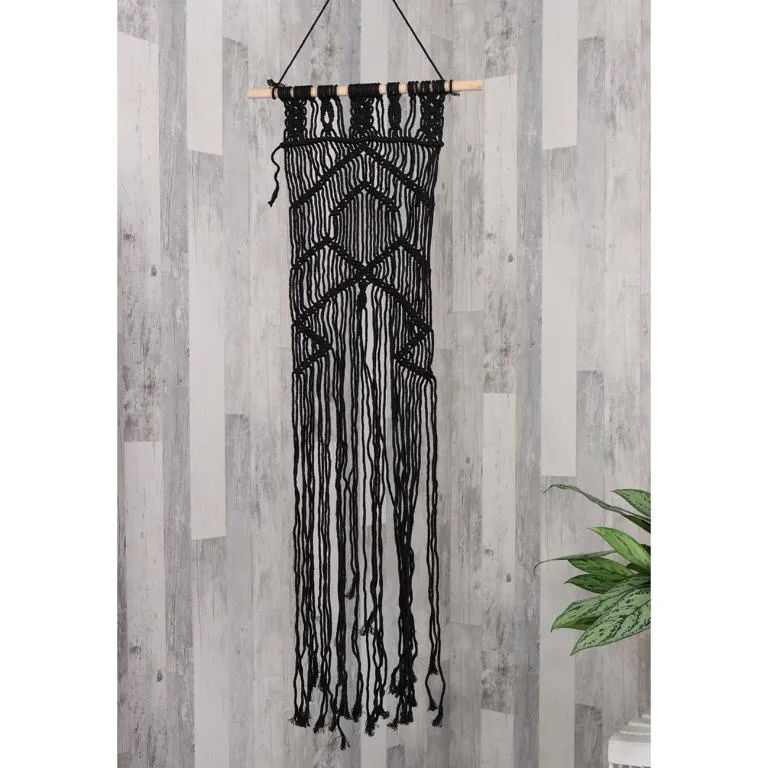 Makramee-Wandh&auml;nger 26 x 1 x 95cm, schwa