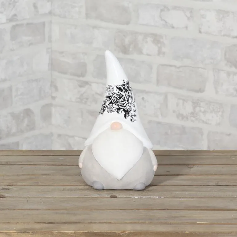 Keramik-Zwerg stehend m.Dekor 12,5 x 11