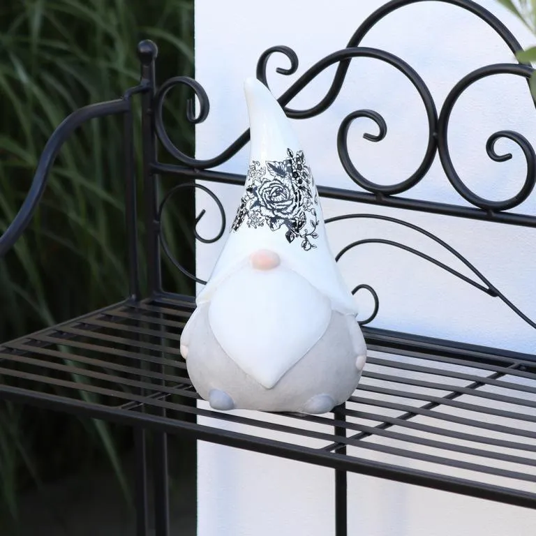 Keramik-Zwerg stehend m.Dekor 12,5 x 11