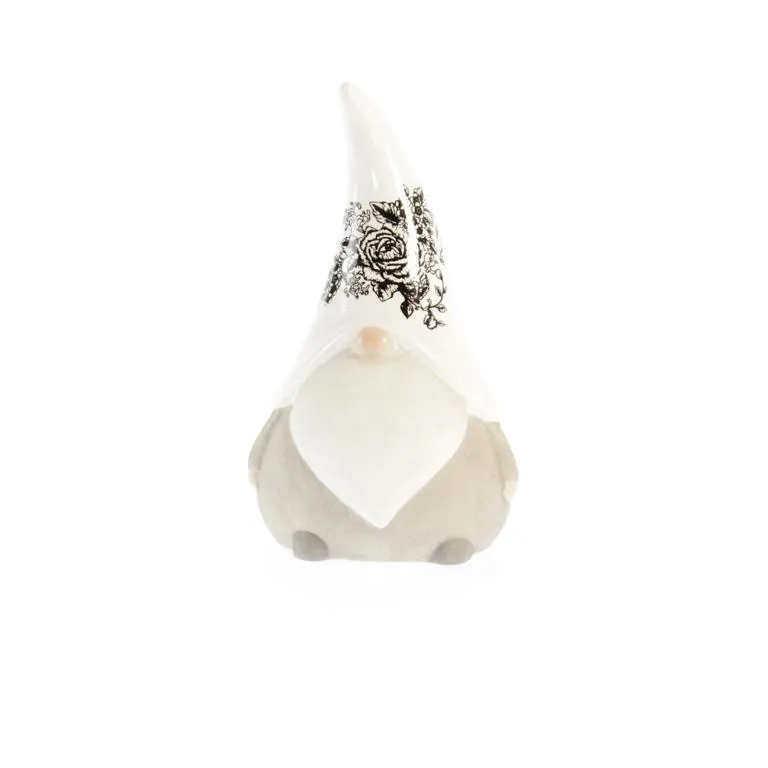 Keramik-Zwerg stehend m.Dekor 12,5 x 11