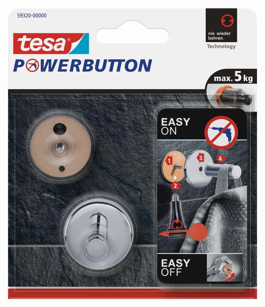tesa Powerbutton&reg; Haken