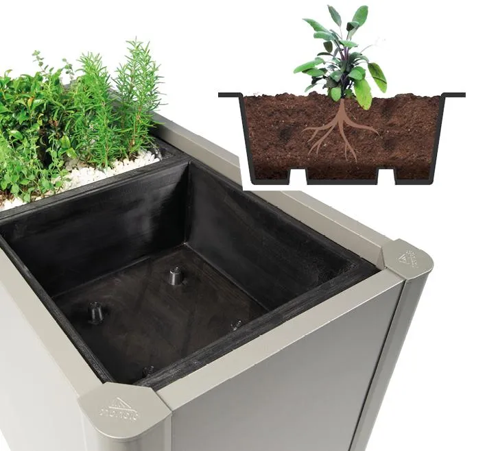 Pflanzeinsatz zu Pflanzbeet