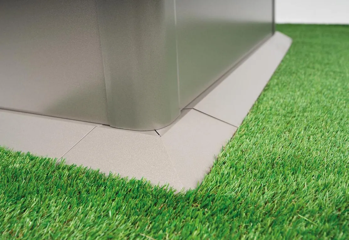 M&auml;hkante 1x0,5 quarzgrau-metal