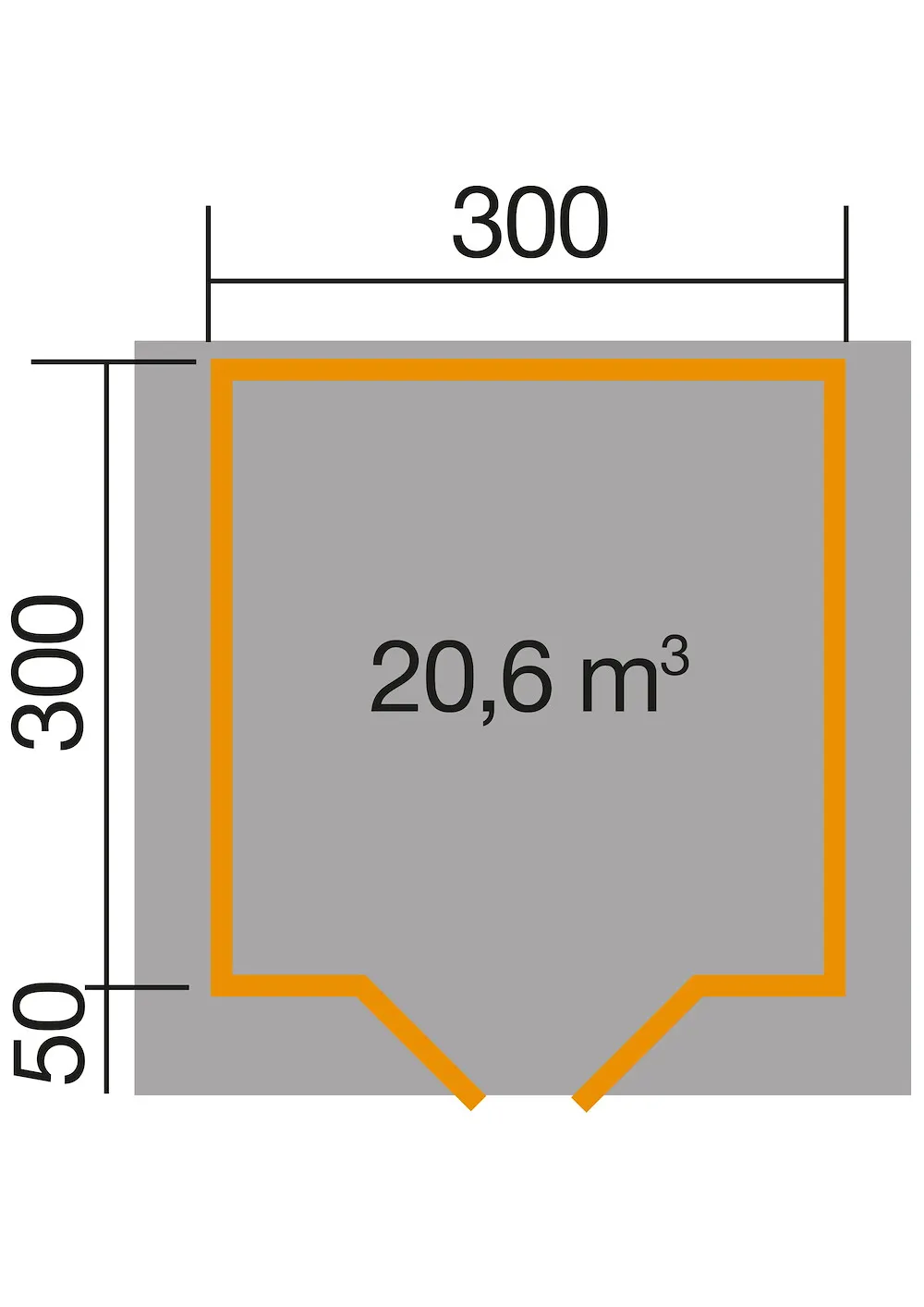 Gartenhaus 209 Gr.3,graphitgr