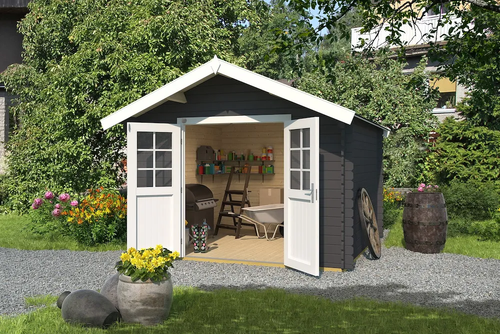 Gartenhaus 209 Gr.3,graphitgr