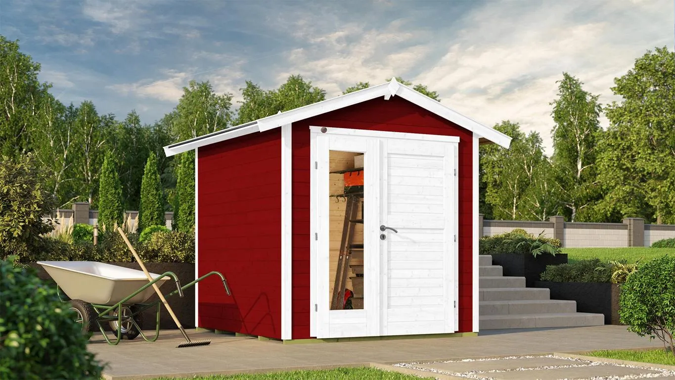 Gartenhaus 224 A Gr. 1, rot