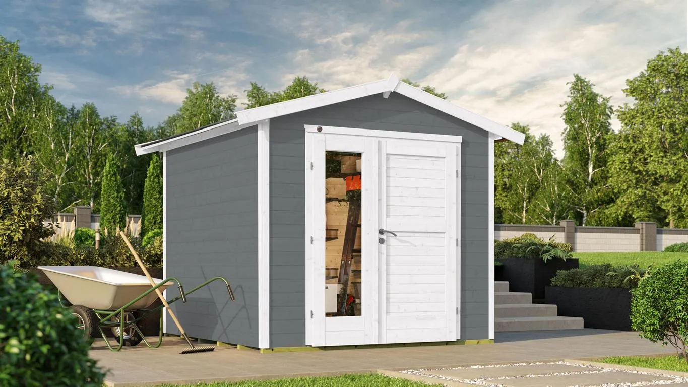 Gartenhaus 224 A Gr. 2, grau