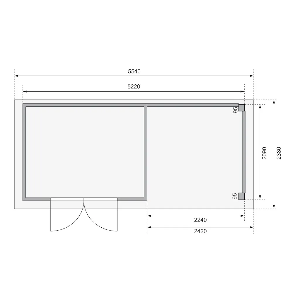 SH Kerko 4 natur 302x217x211