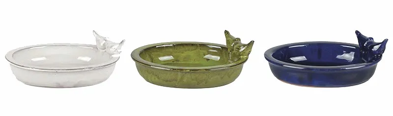Vogeltr&auml;nke Keramik oval