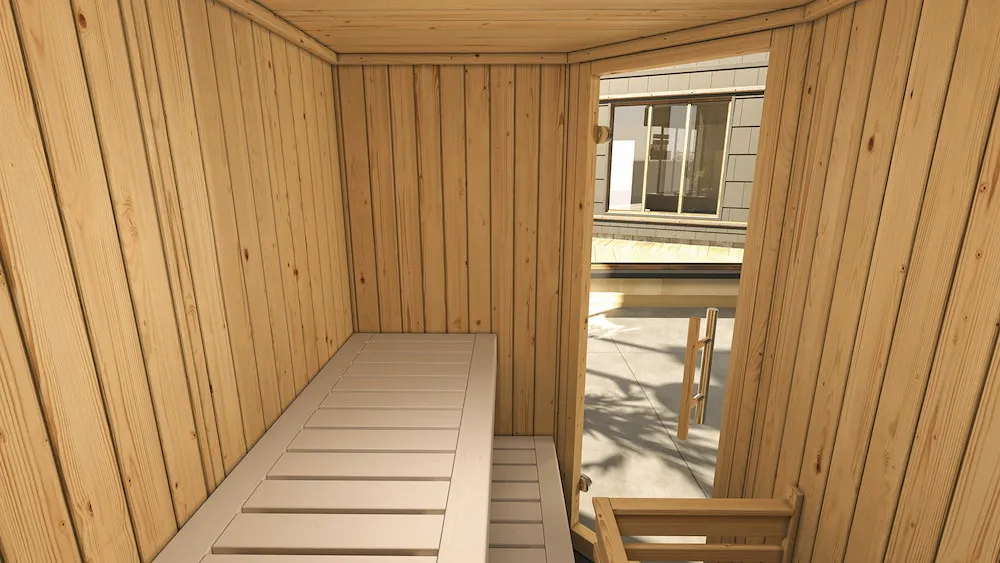 Elementsauna VARBERG Eck 1 GT,