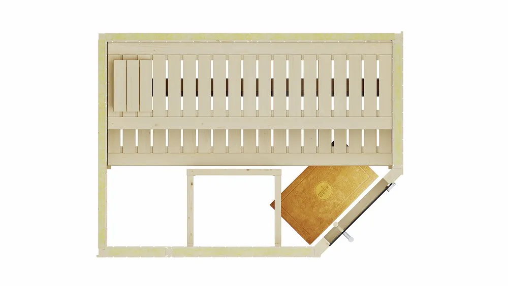 Elementsauna VARBERG Eck 1 GT,