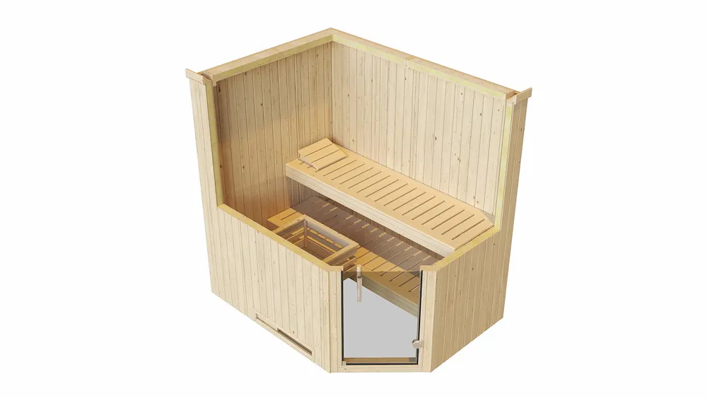 Elementsauna VARBERG Eck 1 GT,