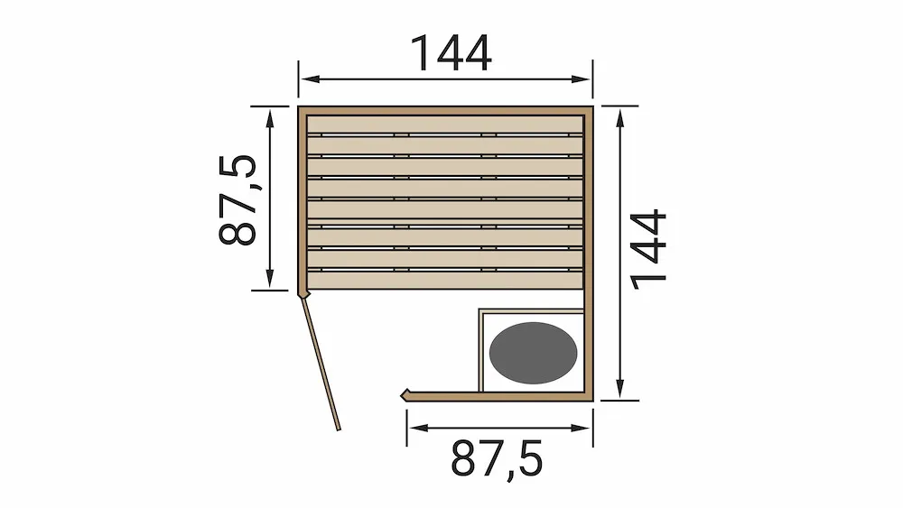MH-Elementsauna LAUKKALA 1,