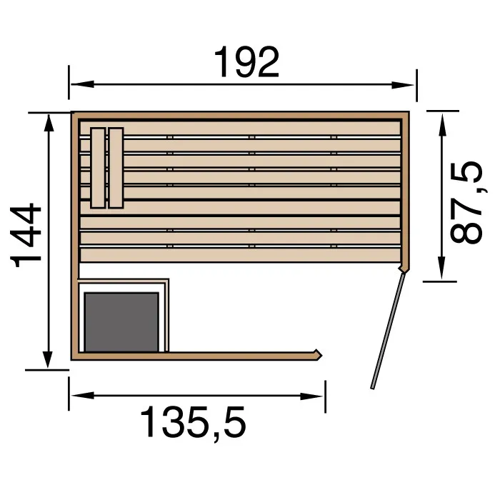 MH-Elementsauna LAUKKALA 2,