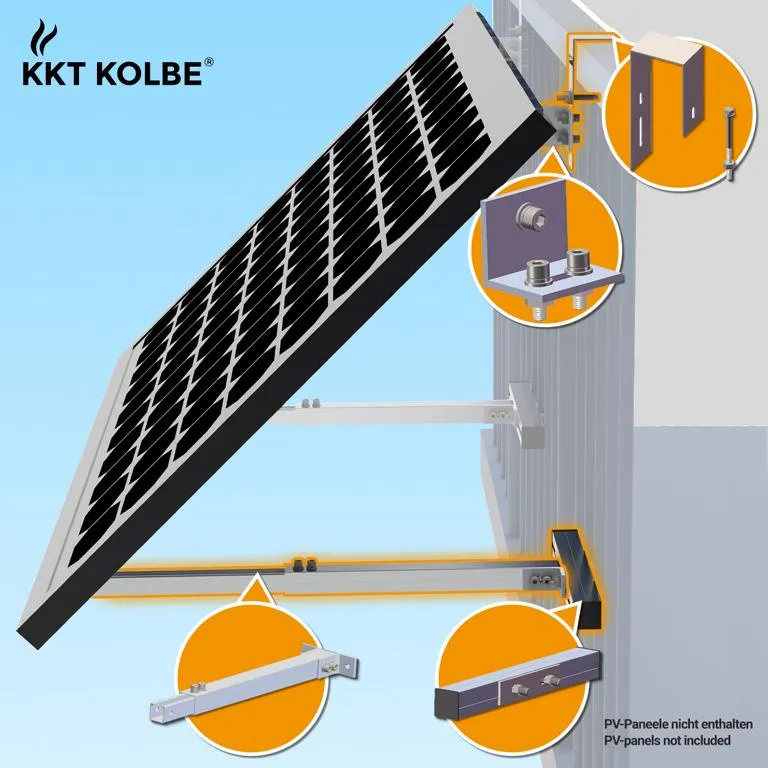 Balkonmontageset f&uuml;r eckige Gel&auml;nder