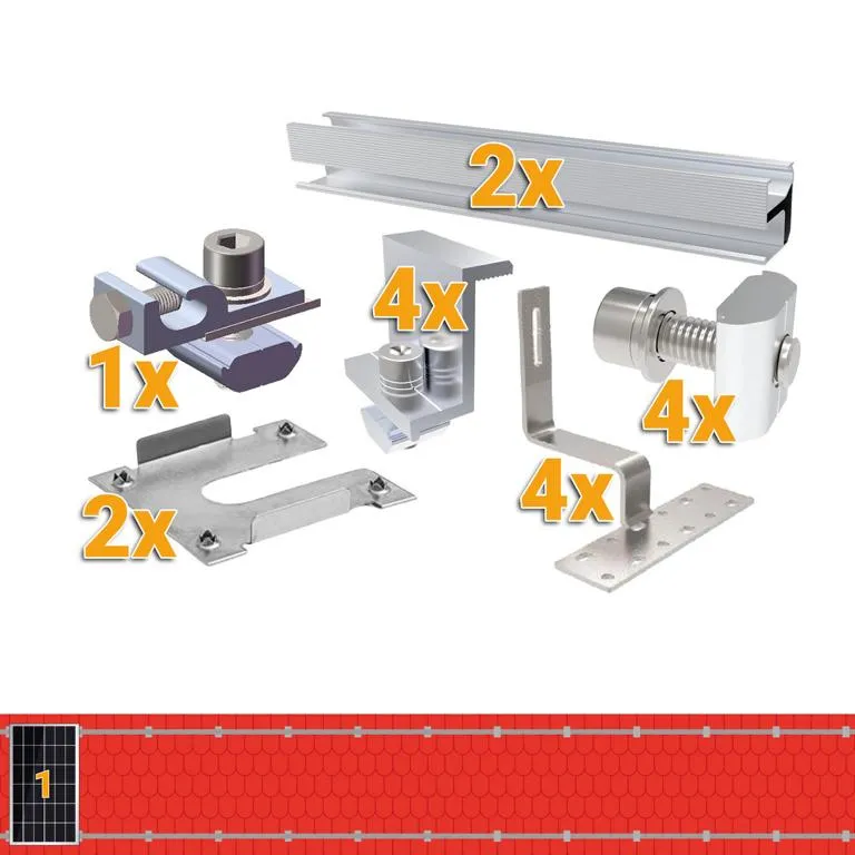Montagekit Ziegeldach f&uuml;r 1 Paneel
