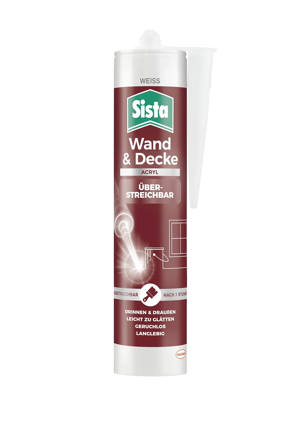 Sista Wand & Decke Acryl weiss