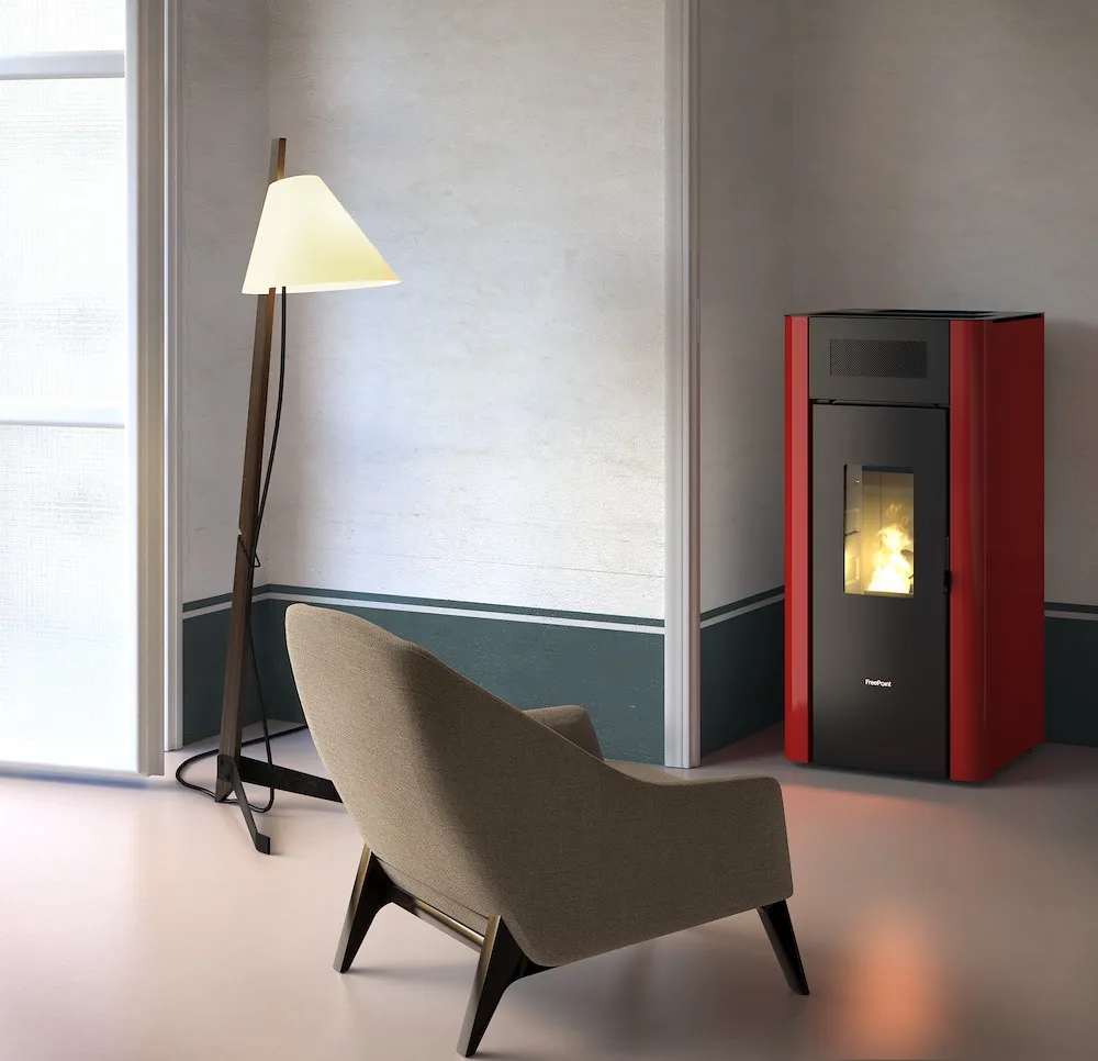 Pelletofen Amaranto 9, Stahl