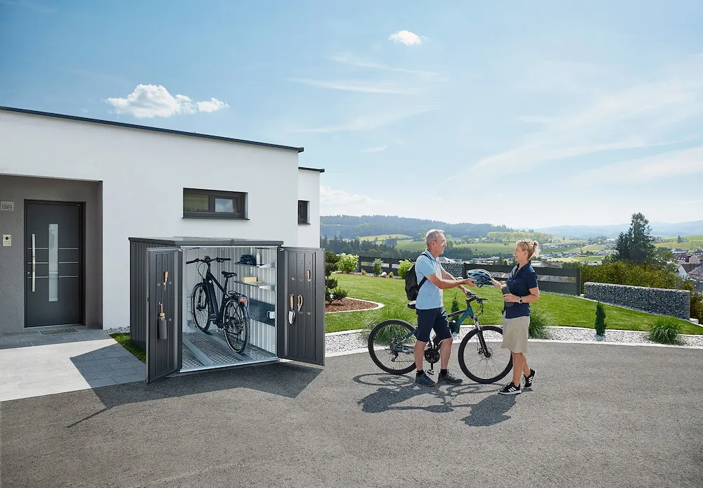 MiniGarage dunkelgrau-metallic