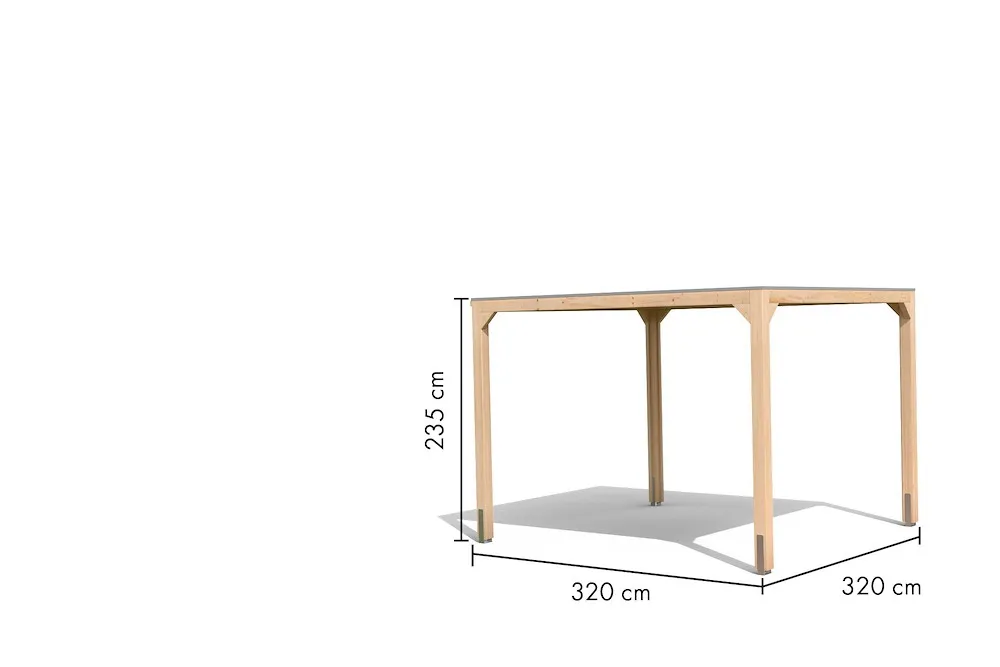 Pavillon Cubus natur