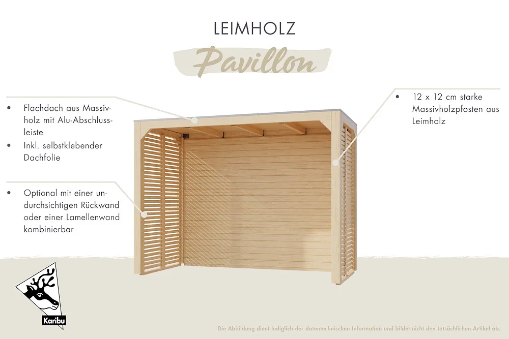 Pavillon Cubus natur