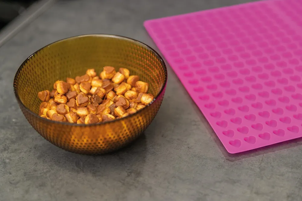 Backmatte mit Herzen, Silikon