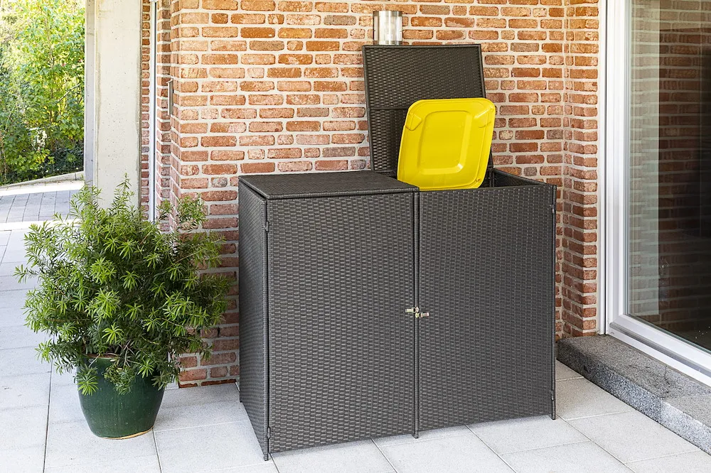 M&uuml;lltonnenabdeckung 2er