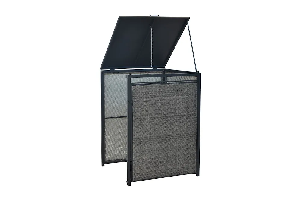 M&uuml;lltonnenabdeckung Anbau