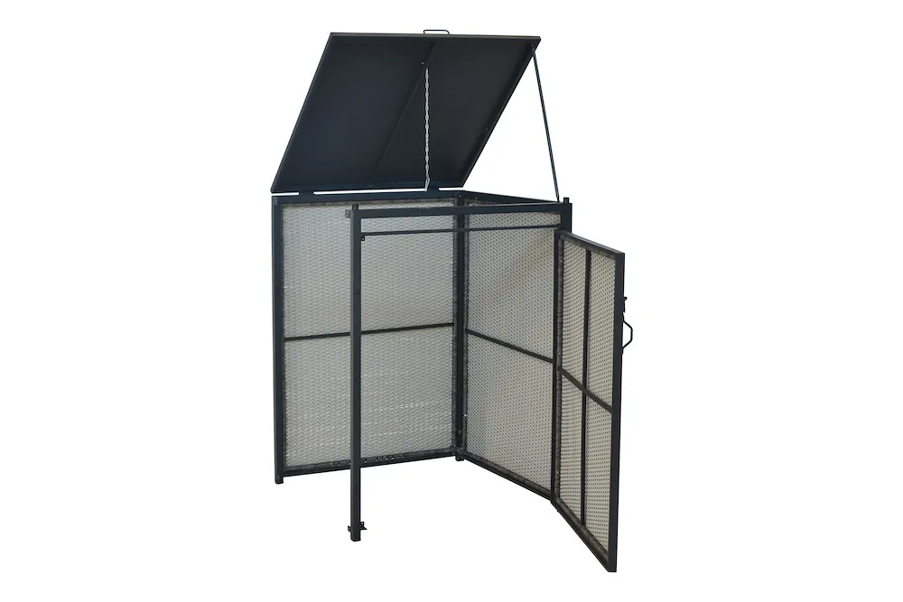 M&uuml;lltonnenabdeckung Anbau