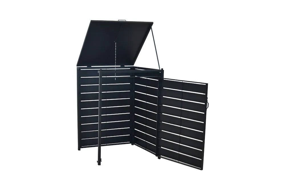 M&uuml;lltonnenabdeckung Anbau