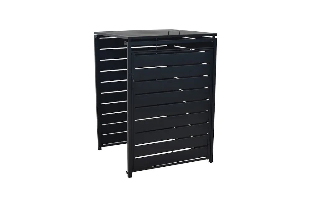 M&uuml;lltonnenabdeckung Anbau