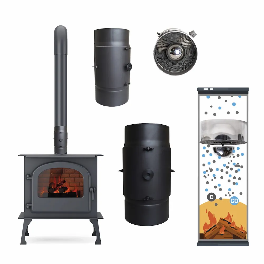 Rauchrohr m. KaminFILTERKat