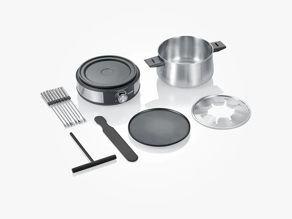 Fondue Crepes Kombination, Fondue Crepes Kombination,