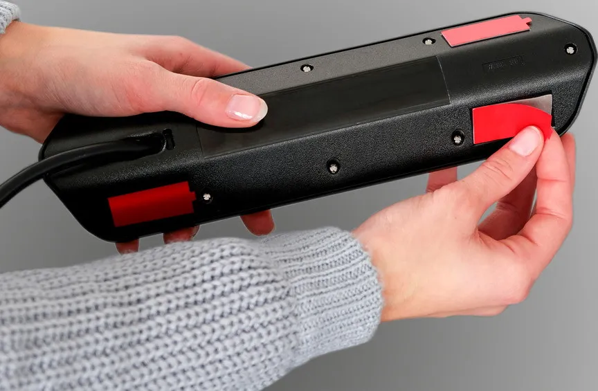 Eck-Stedo-Leiste 6f. sw/silber