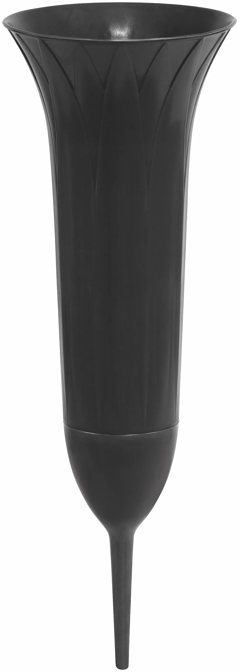 Grabvase 37 cm anthrazit