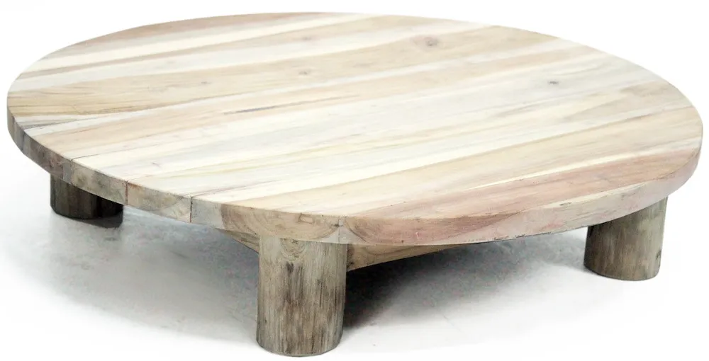 Platte Mit Beinen Teakholz