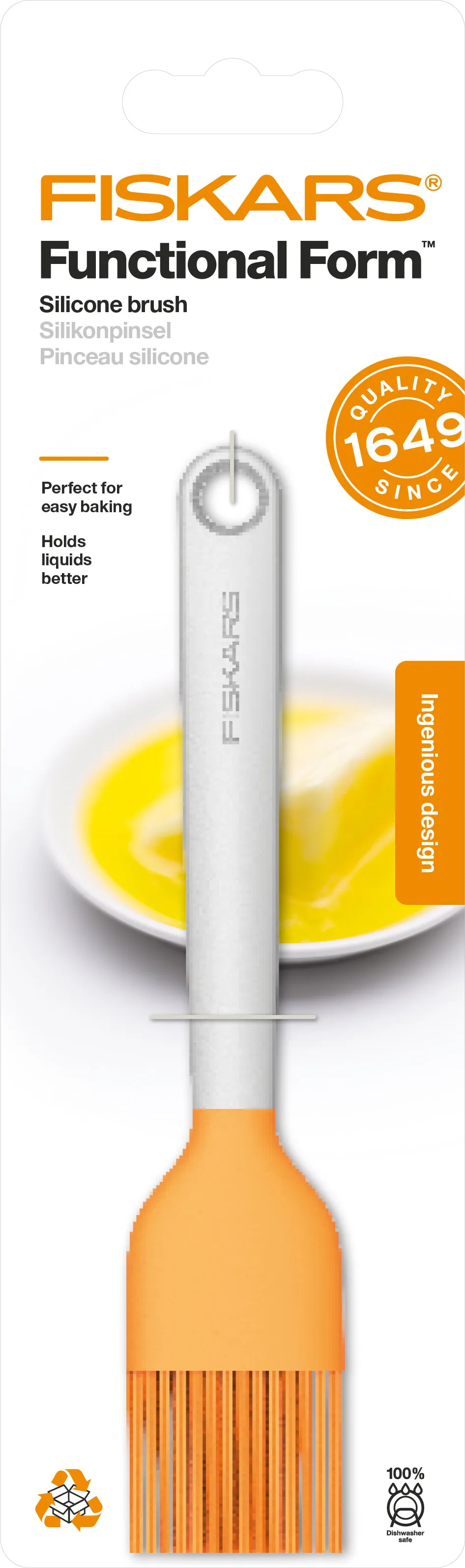 Fiskars Silikonpinsel Backpin