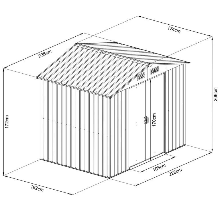 Ger&auml;tehaus mit Satteldach I