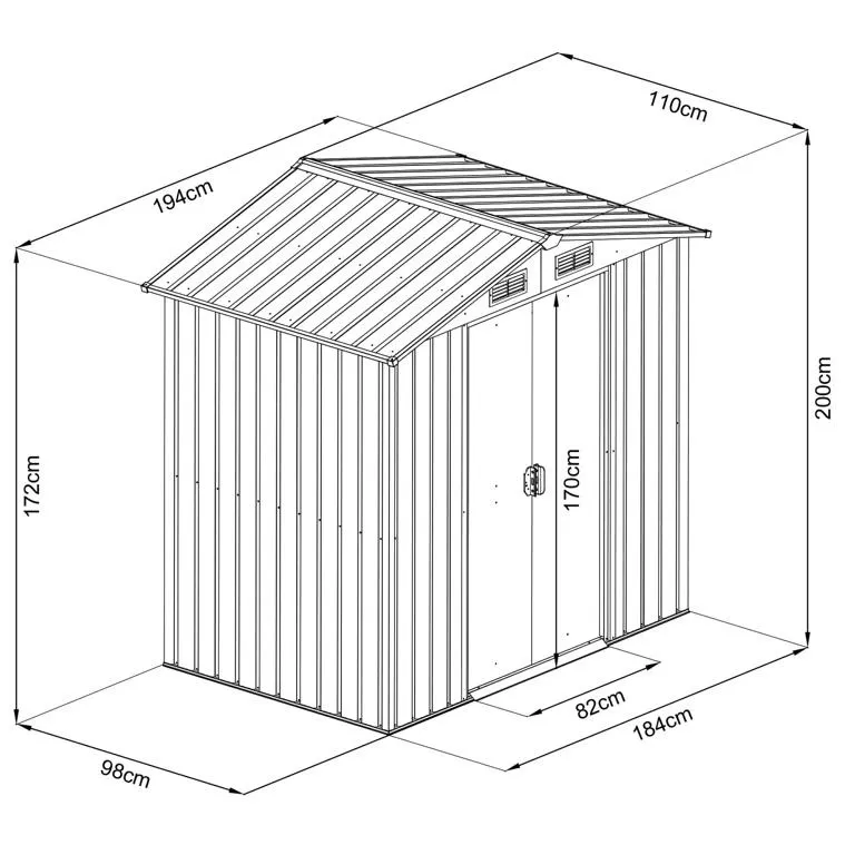 Ger&auml;tehaus mit Satteldach S