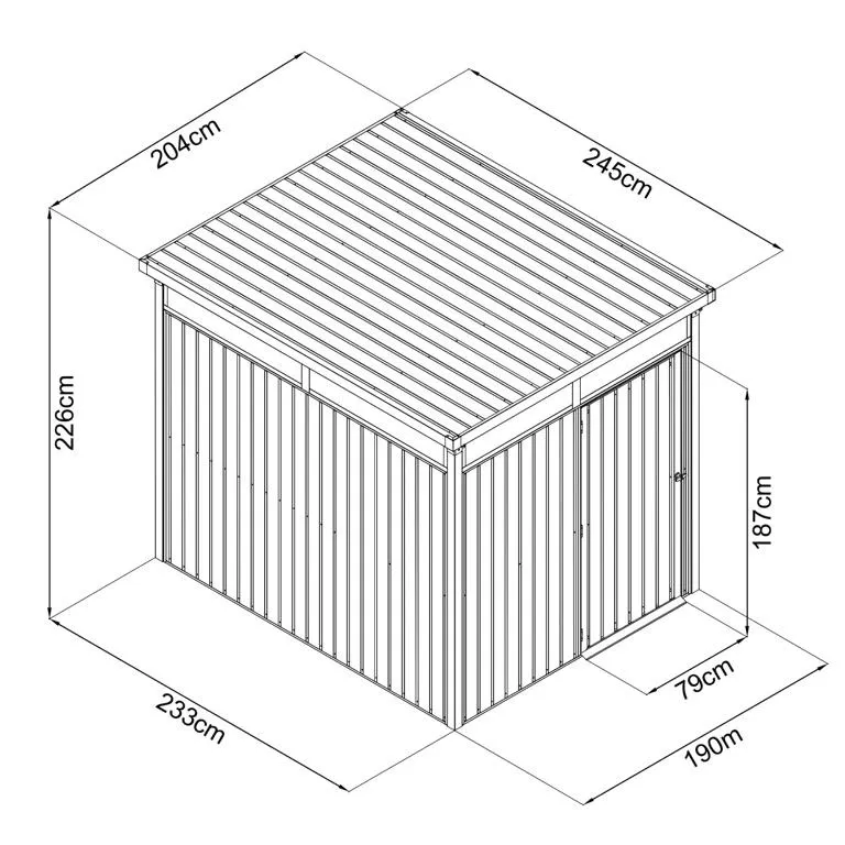 Systemaus mit Oberlicht 5 qm