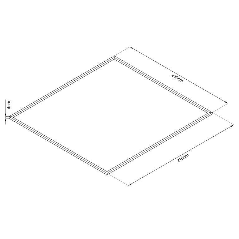 Bodenrahmen zu Ger&auml;tehaus