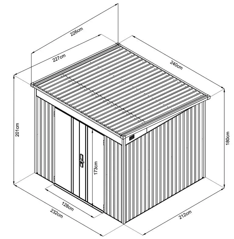 Premium Gartenger&auml;tehaus 5,4qm