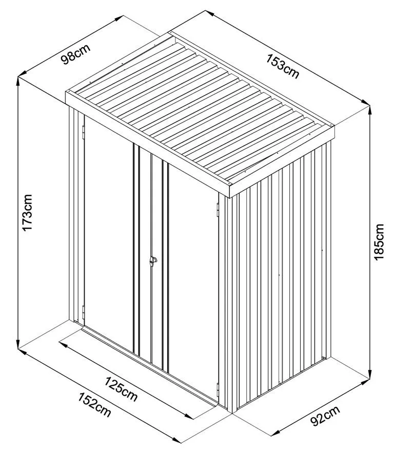 Premium Ger&auml;teschrank 1,5 qm