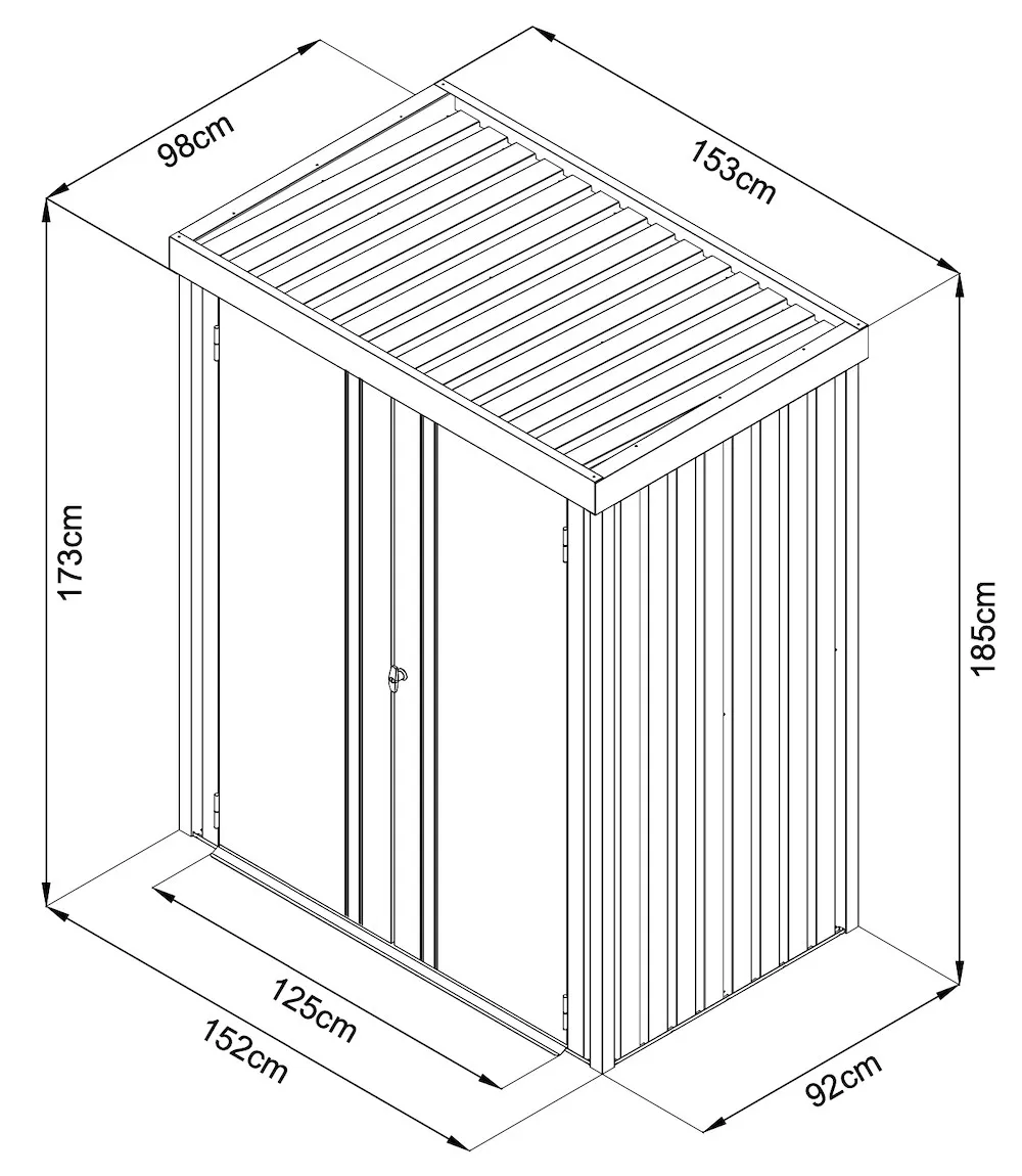 Premium Ger&auml;teschrank 1,5 qm